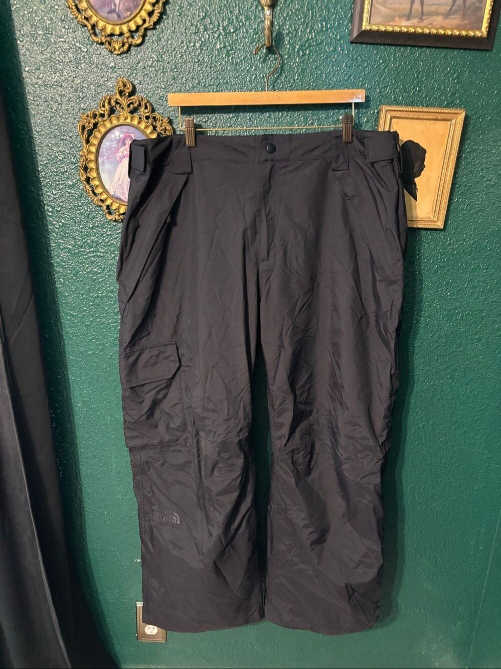 The North Face HyVent Waterproof Windproof Lined Snow Pants Skiing Men XXL Black